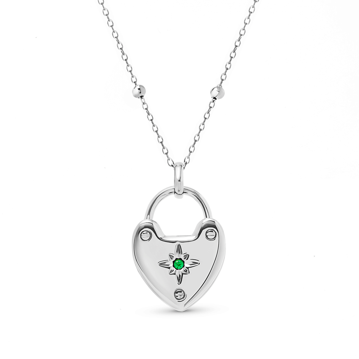 Photo Love Locket Necklace (Silver)