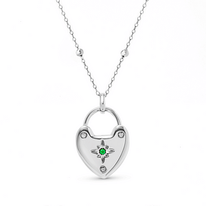 Photo Love Locket Necklace (Silver)