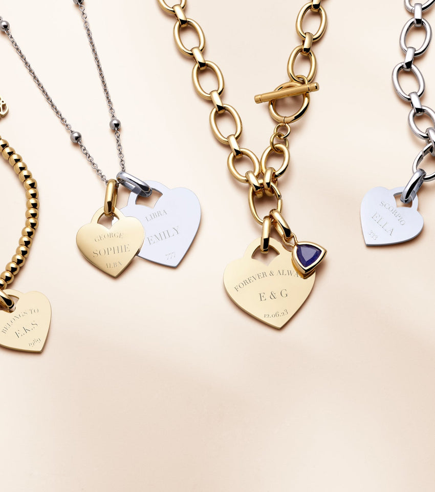 Heart Token Necklace (Gold)