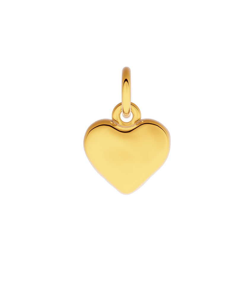 Made Mine Fine Charm - Molten Heart (Gold)