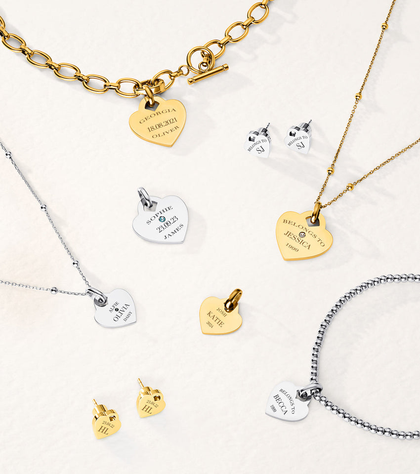 Heart Token Necklace (Gold)