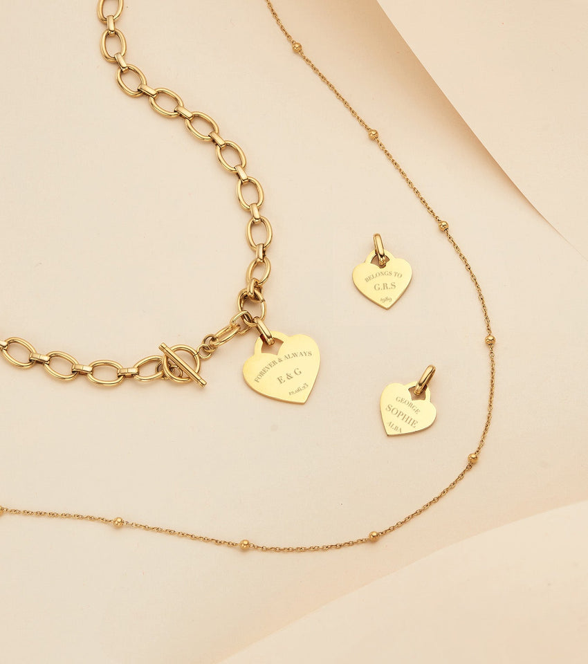 Oval Link Chain Necklace (Gold)