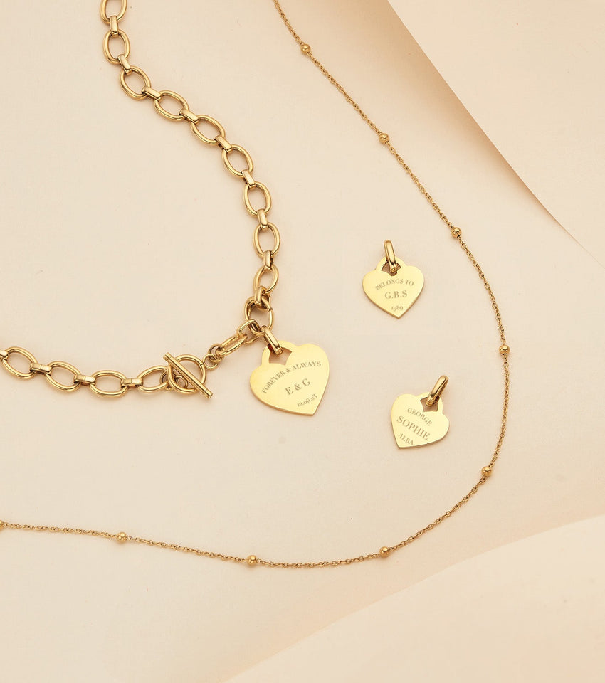 Heart Token Pendant (Gold)