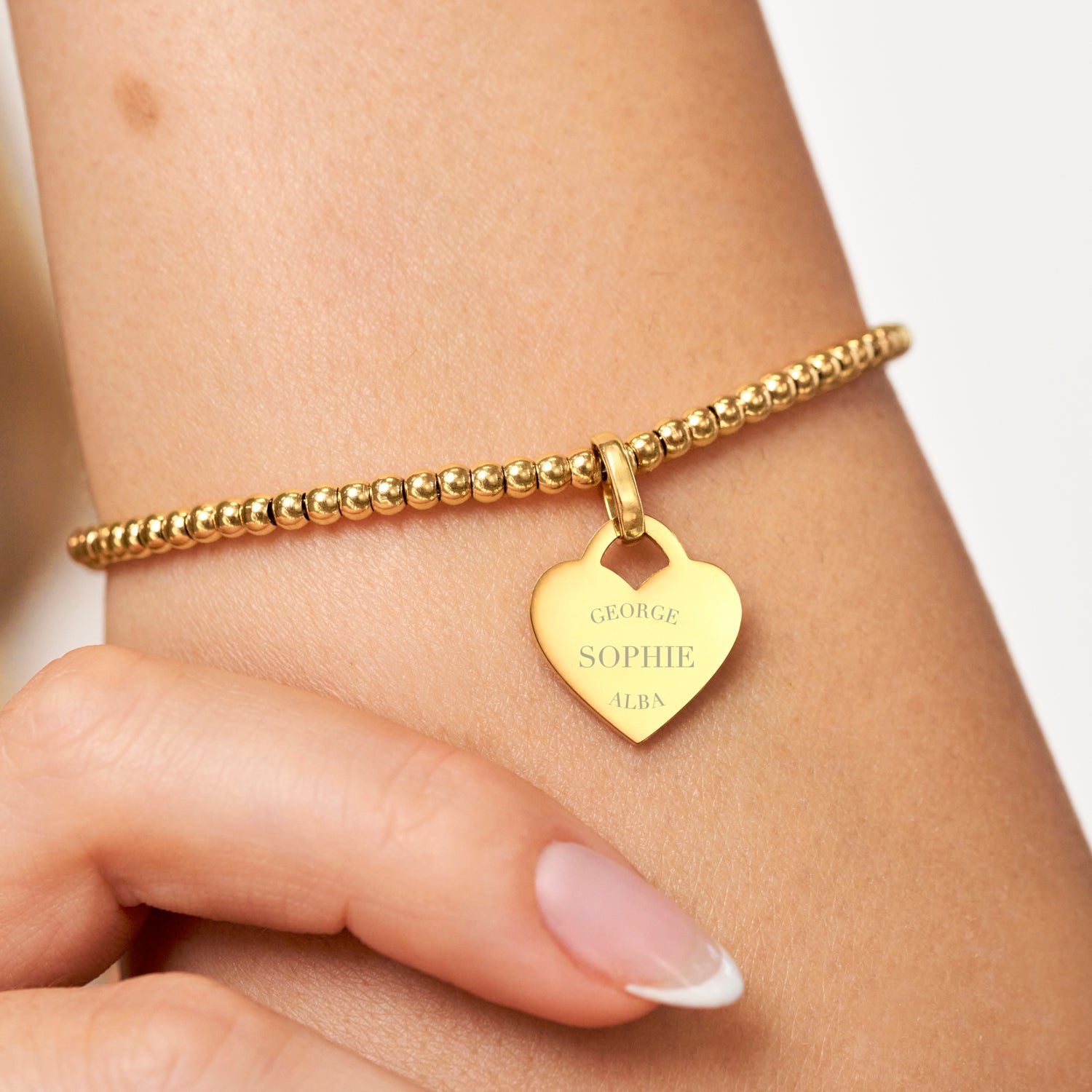 Tiffany gold bead bracelet sales