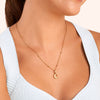 Retro Initial Necklace (Gold)