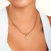 Retro Initial Pendant (Gold)