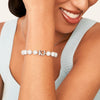 Lunar Pearl Initial Bracelet (Silver)