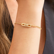 Pavé Kinetic Bracelet (Gold)