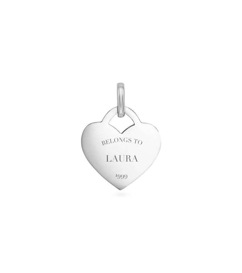 Heart Token Pendant (Silver)