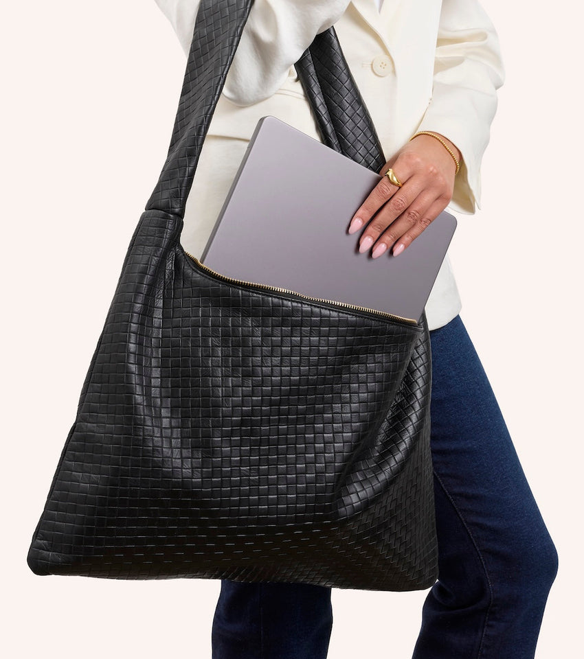 Milan Leather Bag (Black)