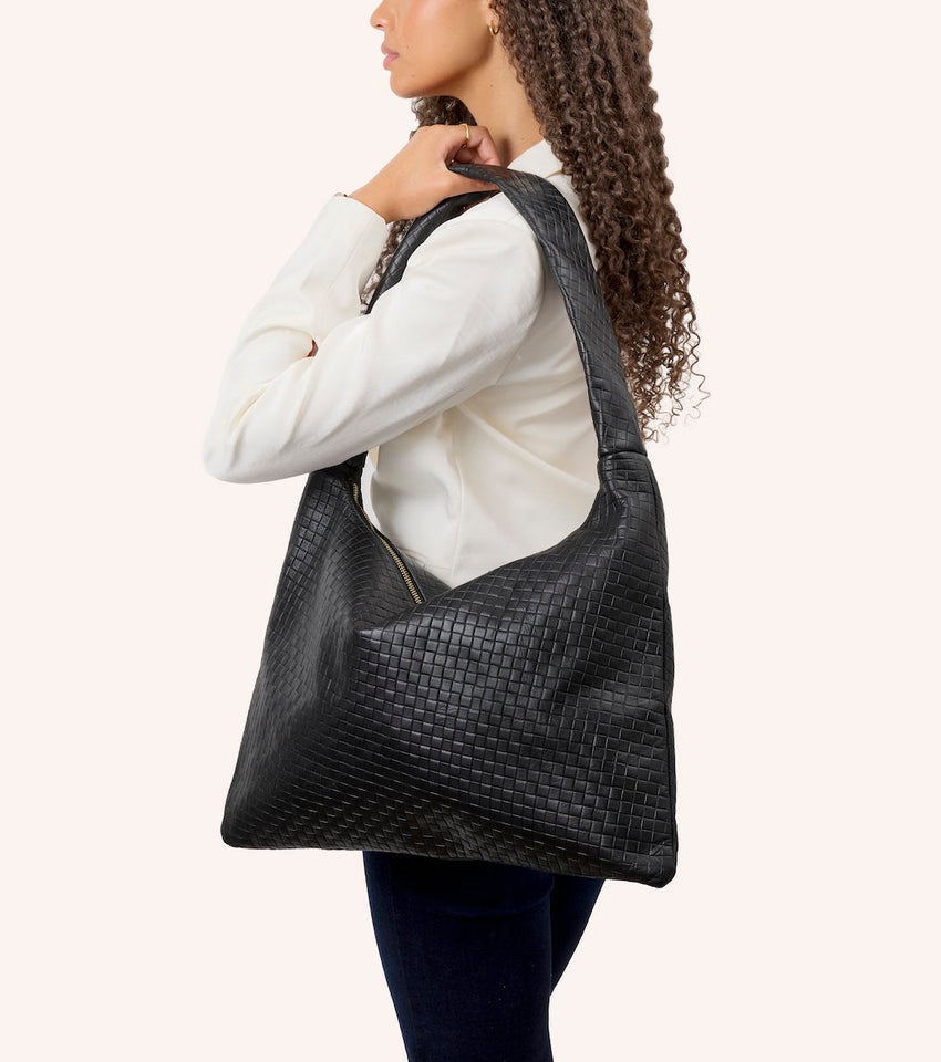 Milan Leather Bag (Black)