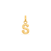 Mini Molten Initial Pendant (Gold)