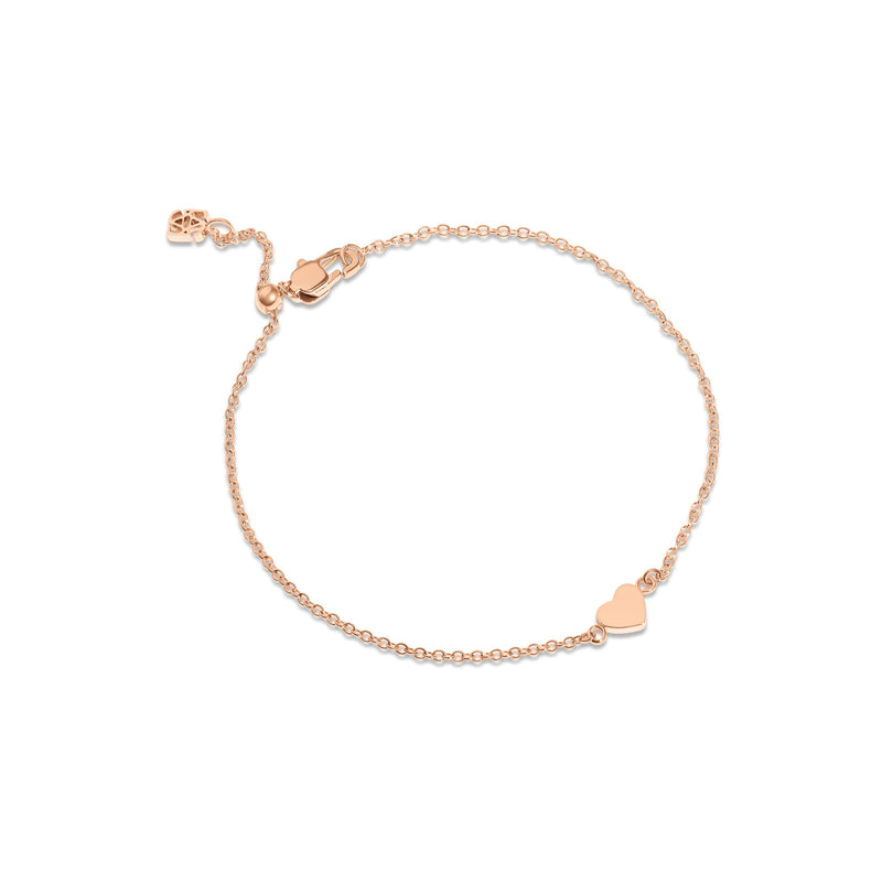 Little Luxe Heart Bracelet (Rose Gold)