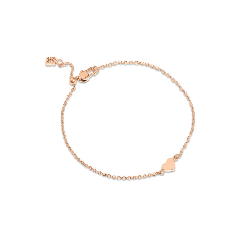 Little Luxe Heart Bracelet (Rose Gold)