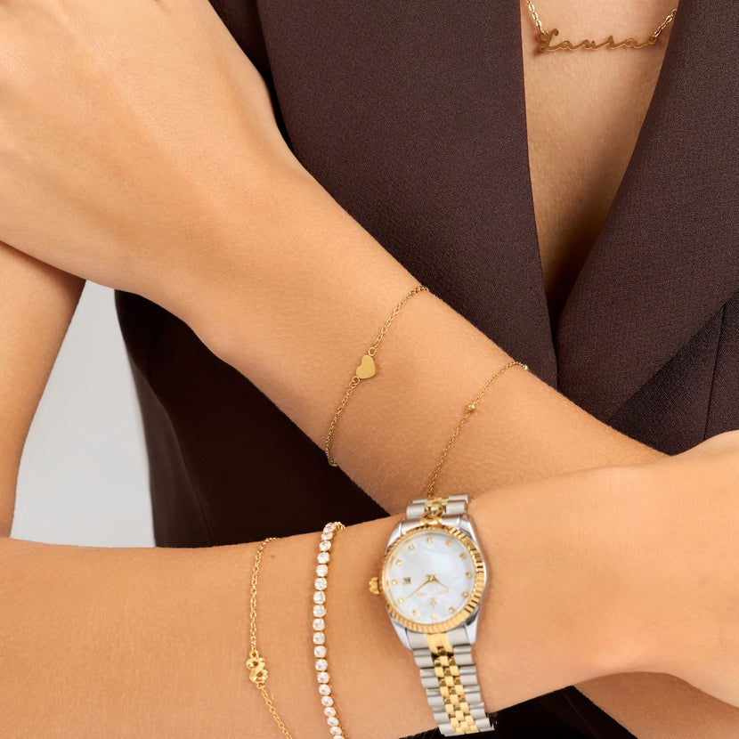 Made Mine Heart Bracelet (Gold)