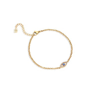 Custom Evil Eye Bracelet (Gold)