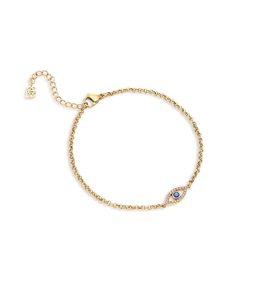 Custom Evil Eye Bracelet (Gold)