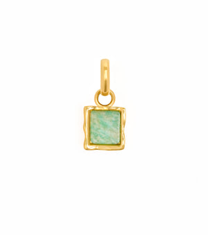 Molten Amazonite Charm (Gold)