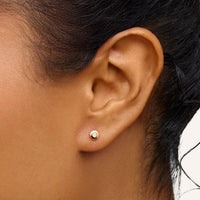 Fine Molten Heart & White Topaz Earring Bundle (Gold)
