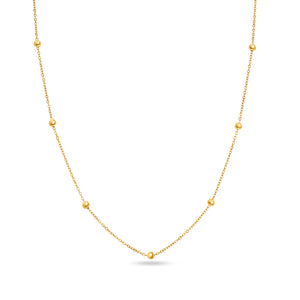 Layering Mini Me Sphere Chain Necklace (Gold)
