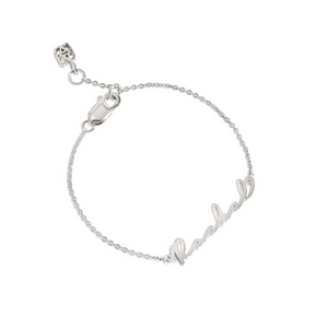 Sterling Mini Signature Name Bracelet (Silver)