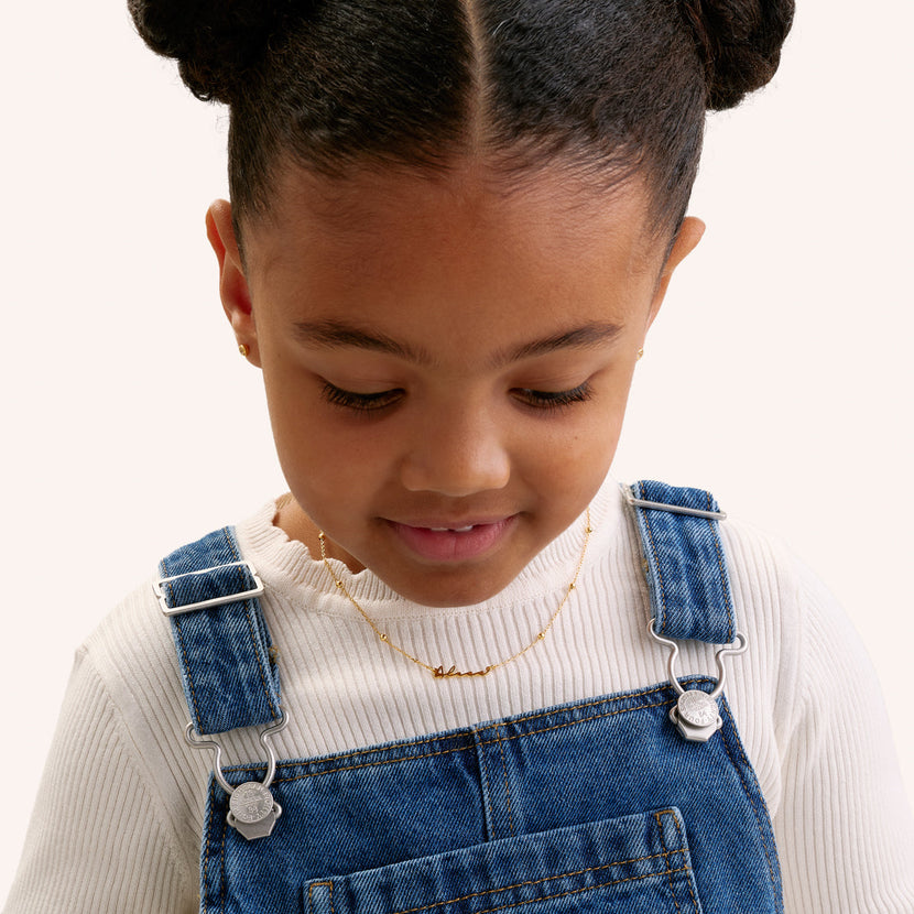 Fine Mini Signature Name Necklace (Gold)