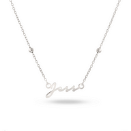 Mini Signature Name Necklace (Silver)