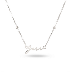 Mini Signature Name Necklace (Silver)