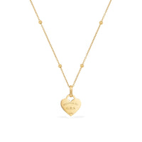 Mini Heart Token Necklace (Gold)