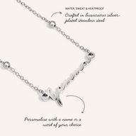 Mini Signature Name Necklace (Silver)