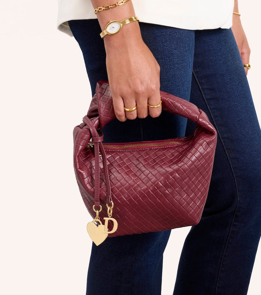 Vienna Mini Leather Bag (Burgundy)