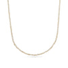 Mini Freshwater Pearl Beaded Necklace (Gold)