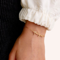Matching 'Mini & Me' Signature Name Bracelet Set (Gold)