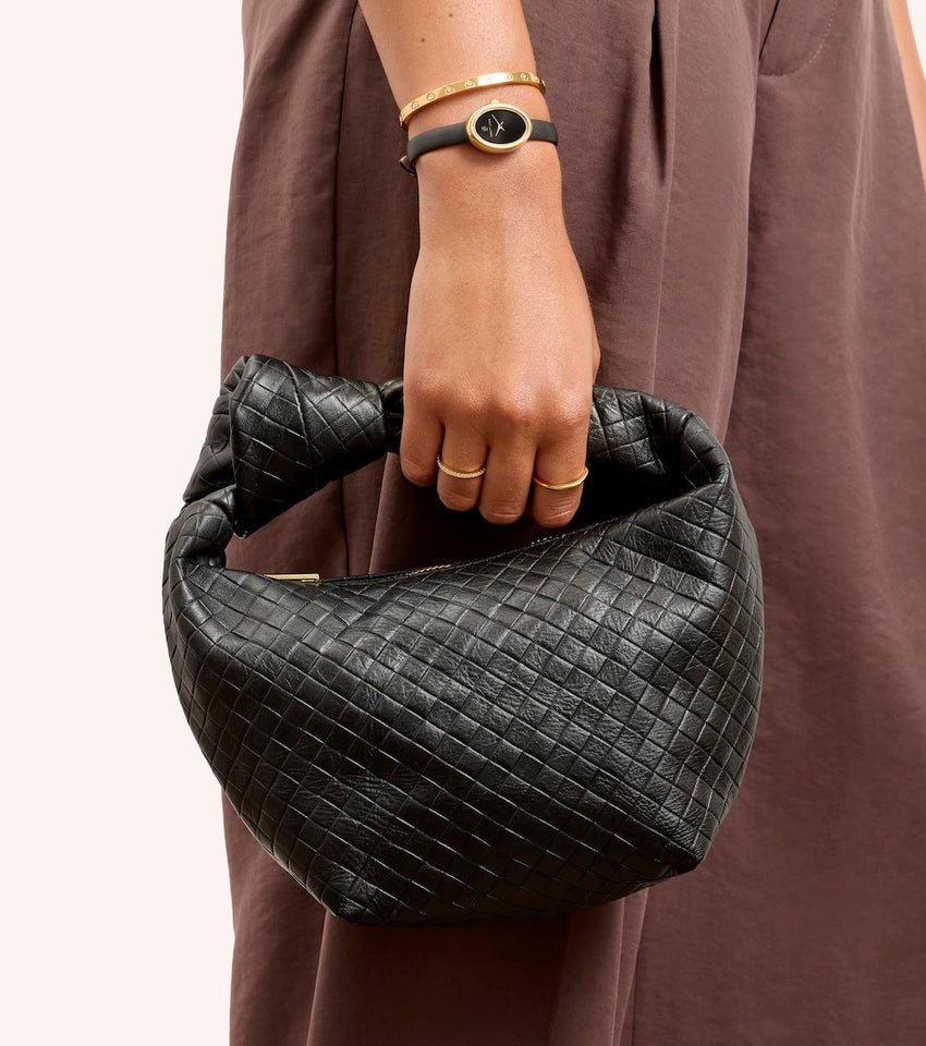 Vienna Mini Leather Bag (Black)