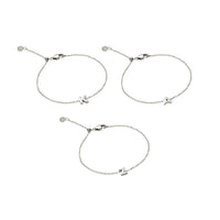 Initial Bracelet Bundle (Silver)