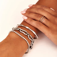 Molten Bangle (Silver)