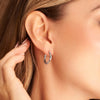 Molten Hoop Earrings (Silver)