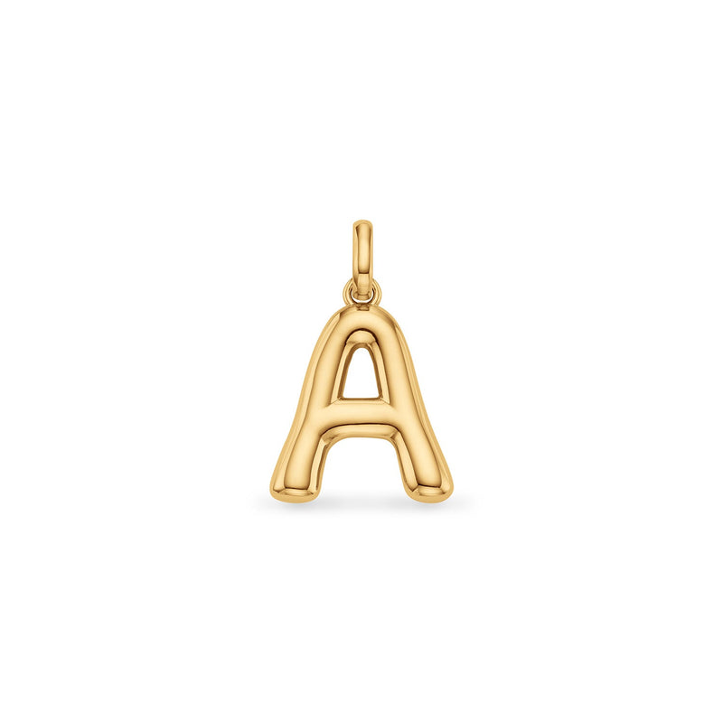 Molten Initial Pendant (Gold)