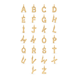 Molten Initial Pendant (Gold)