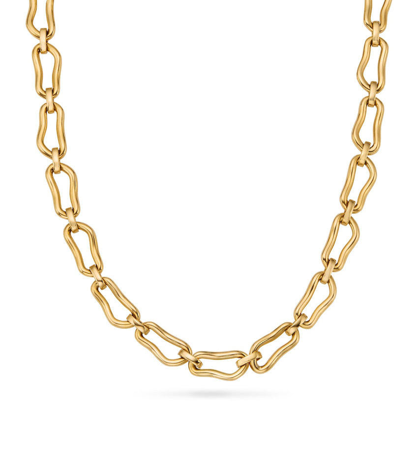 Molten Link Necklace (Gold)