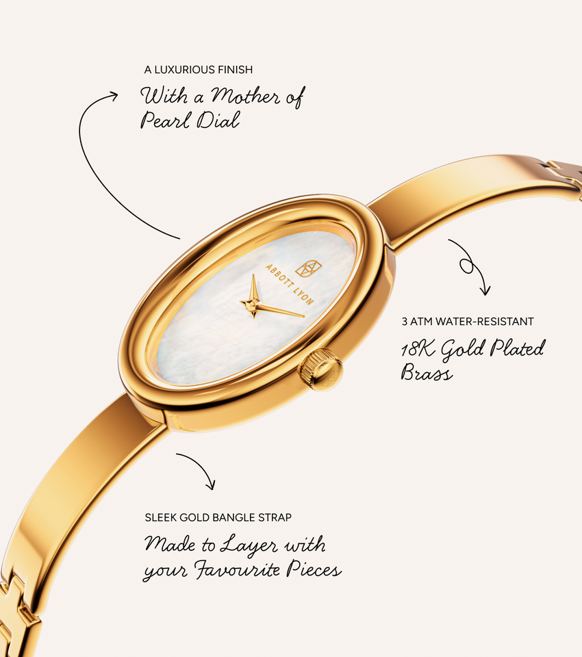 Monroe Bangle Watch (Gold)