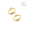 Moon and Back Moon and Star Ring Bundle (Gold)