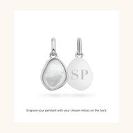 Organic Moonstone Pendant (Silver)