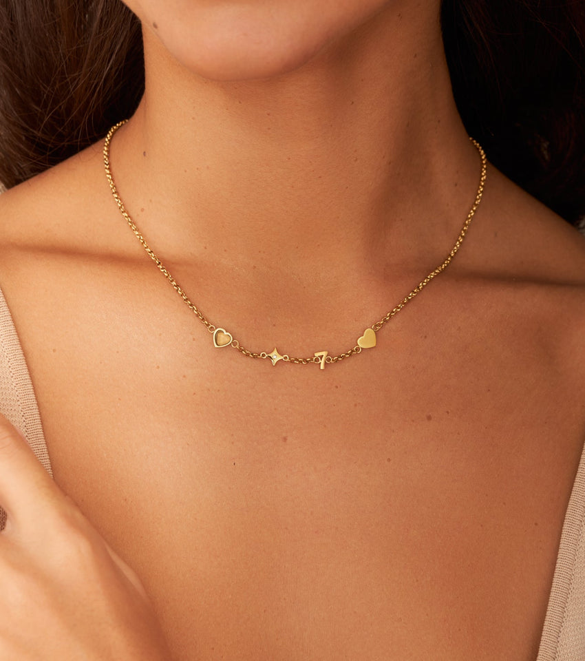 Gold Custom Charm Necklaces – The Sage Vintage