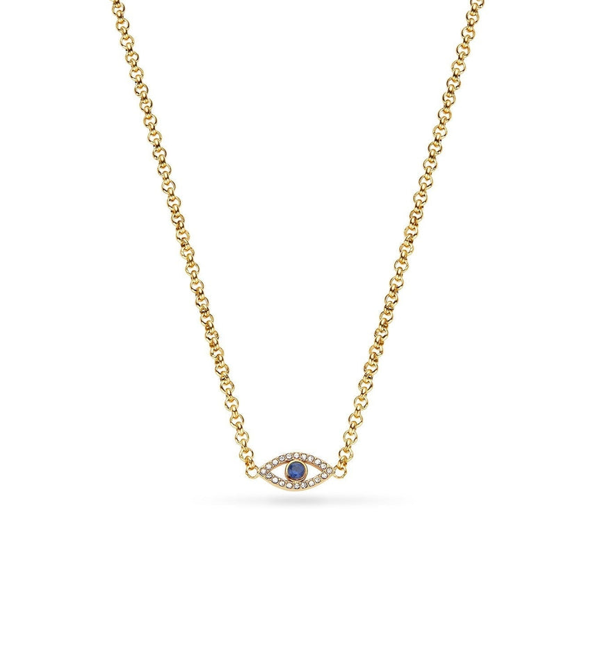 Custom Evil Eye Necklace (Gold)