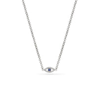 Custom Evil Eye Necklace (Silver)