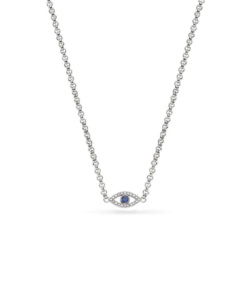 Custom Evil Eye Necklace (Silver)