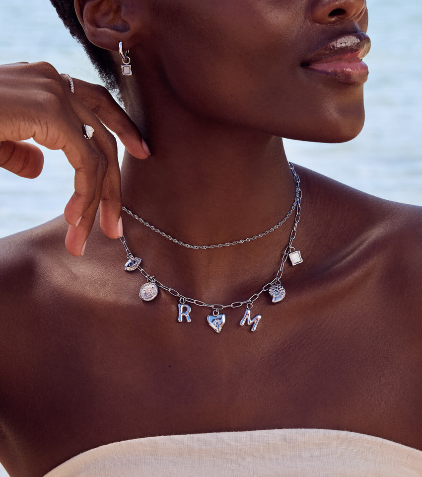 Twisted Chain Necklace (Silver)