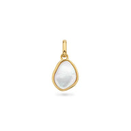 Organic Moonstone Pendant (Gold)