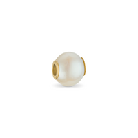 Organic Pearl Necklace Charm (Gold)